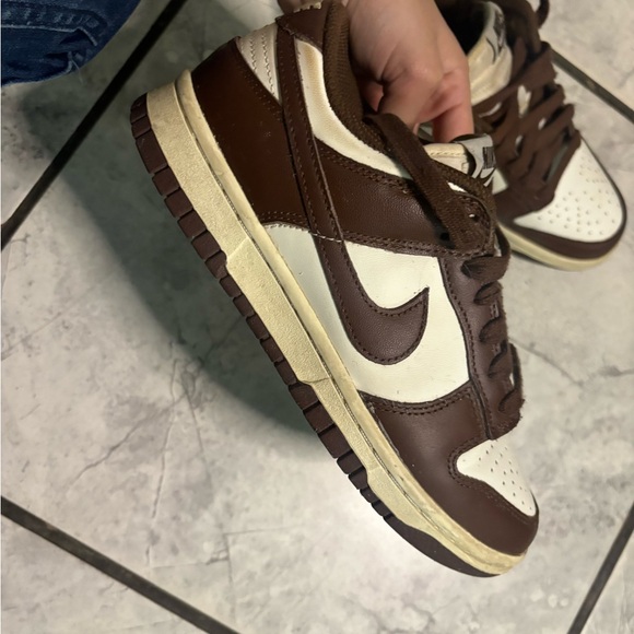Nike Brown and White Casual Sneakers - Picture 3 of 6